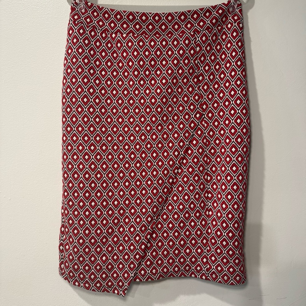 Maeve by Anthropologie Geometric Square Lined pencil Skirt Size M Miles